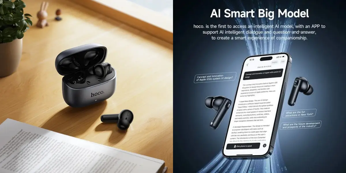 HOCO EQ27 Fun AI Translation Earbuds ANC+ENC Noise Reduction.webp HOCO EQ27 Fun AI Translation Earbuds ANC+ENC Noise Reduction.webp